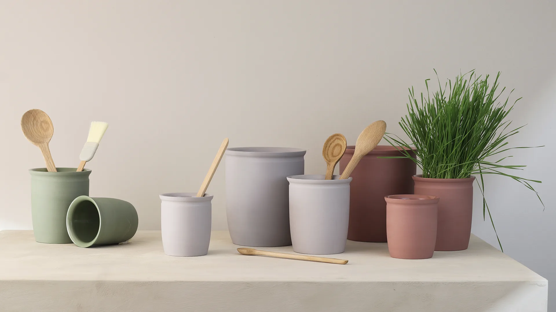 Tarro para mermelada Knabstrup, Dark rose, 1 L Knabstrup Keramik