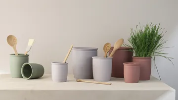 Tarro para mermelada Knabstrup - Olive, 1 L - Knabstrup Keramik