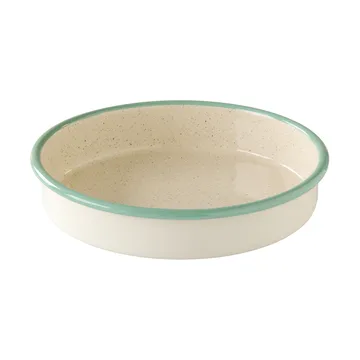 Fuente para horno Kockums  - Cream Lux-verde, redonda, Ø24 cm - Kockums Jernverk