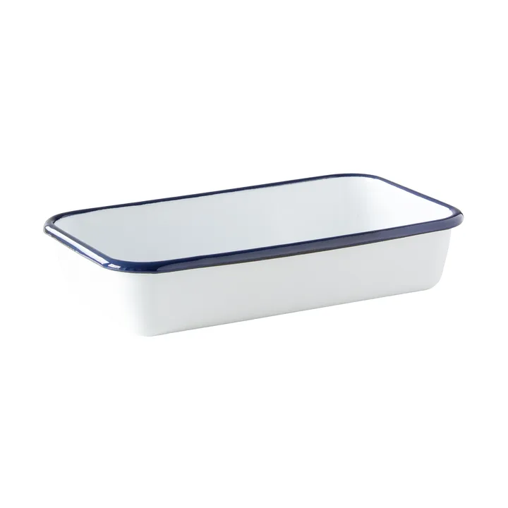 Fuente para horno Kockums  - Kockums white-azul, 23 × 13,5 cm - Kockums Jernverk