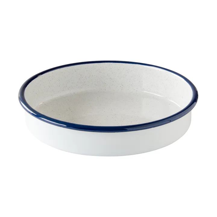 Fuente para horno Kockums  - Kockums white-azul, redonda, Ø24 cm - Kockums Jernverk