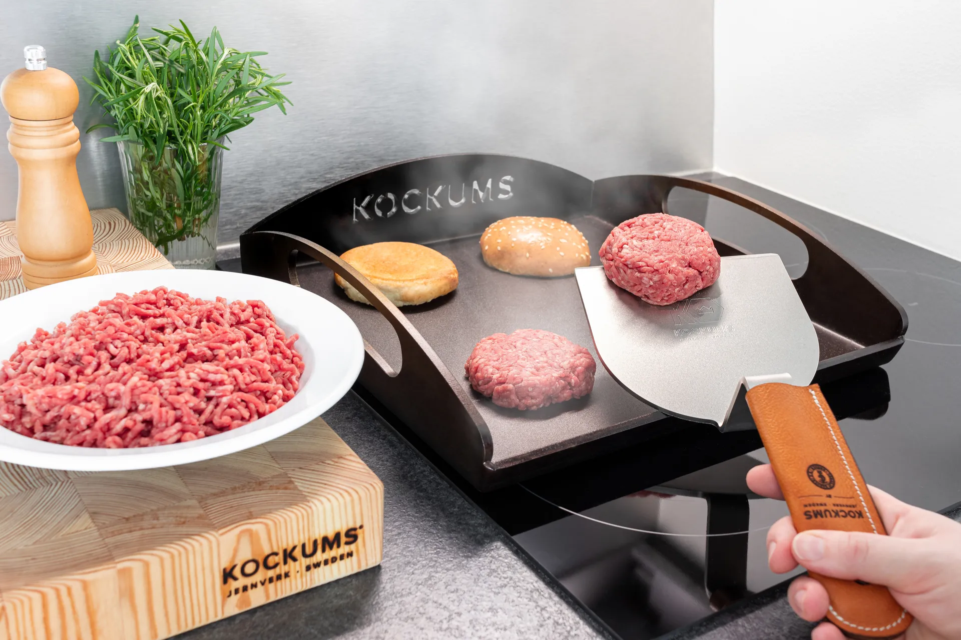 Protección de mango para cacerola 2,3 L Kockums, 5x14 cm-cuero Tärnsjö Kockums Jernverk