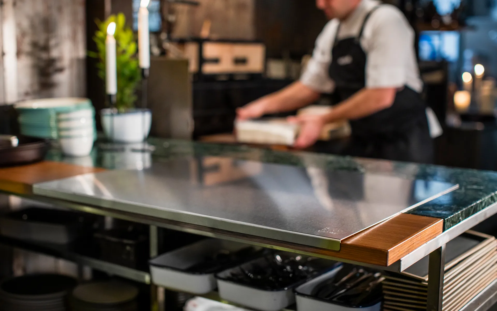 Tabla de repostería Kockums de acero inoxidable, 80x60 cm Kockums Jernverk