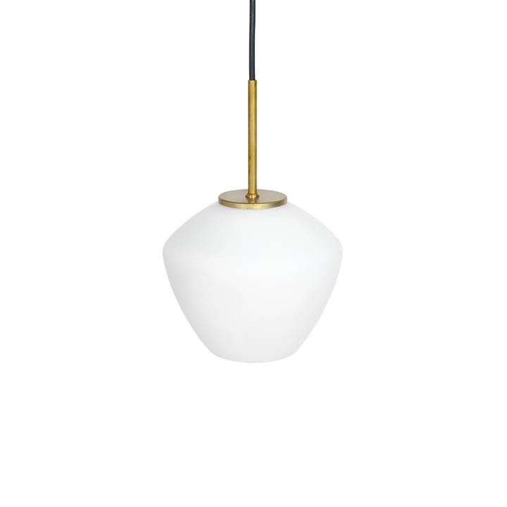 L�ámpara colgante DK 1 luz - Latón crudo/blanco mate - Konsthantverk