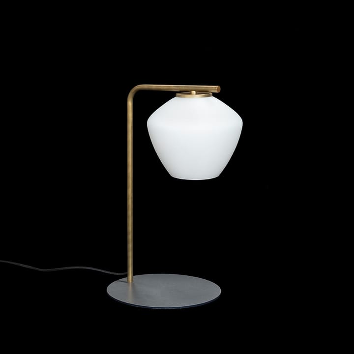 Lámpara de mesa DK - Negro/opal - Konsthantverk