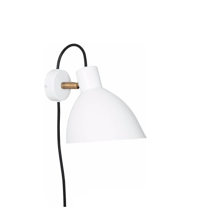 Lámpara de pared KH1 - Blanco mate, latón crudo - Konsthantverk