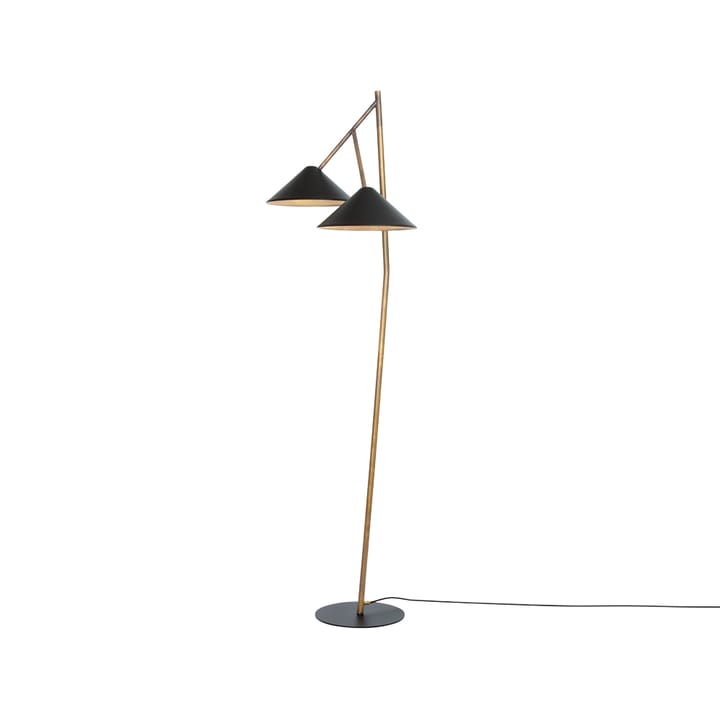 Lámpara de pie Grenverk - Latón crudo/negro - Konsthantverk