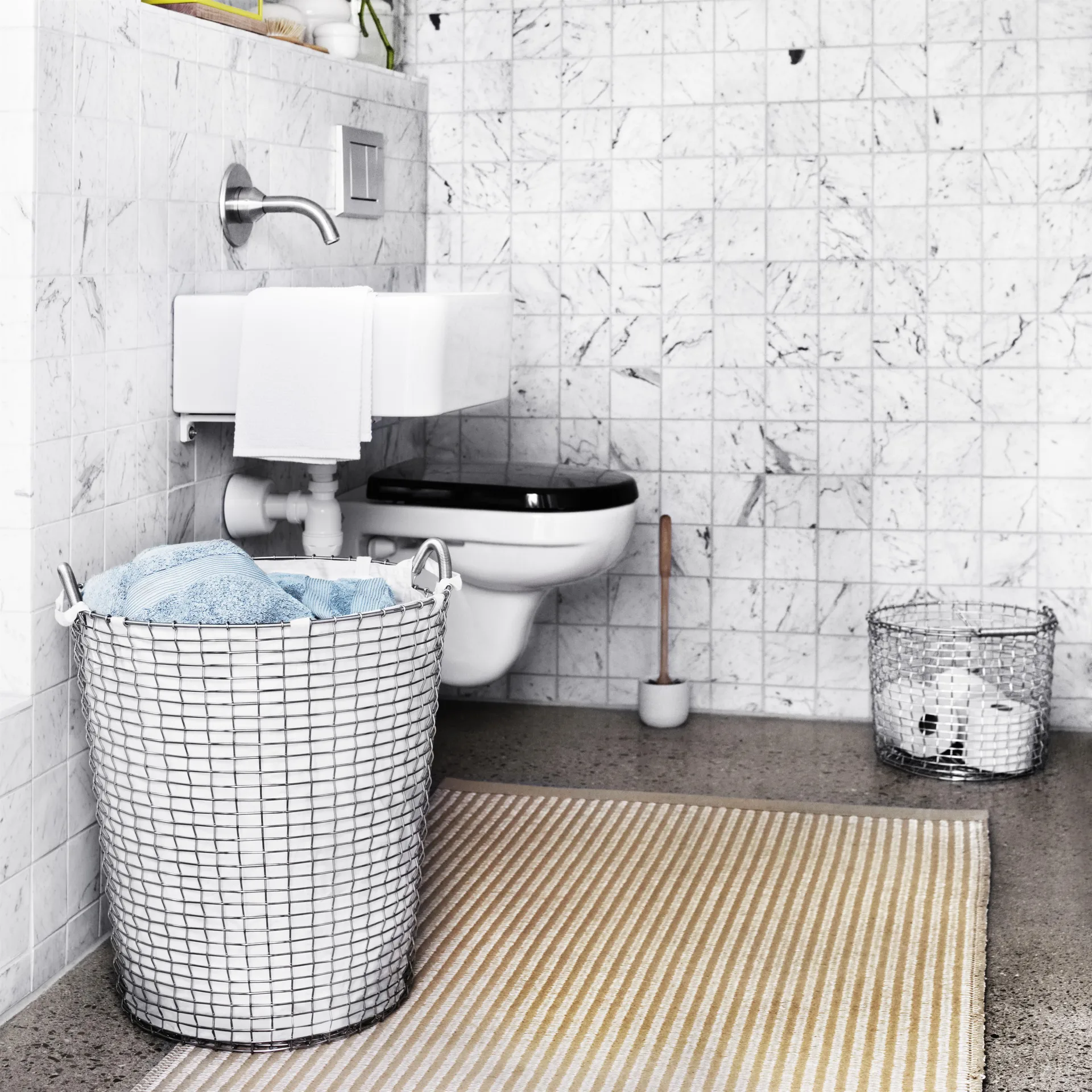 Bolsa ropa sucia Korbo, blanco 80 L KORBO