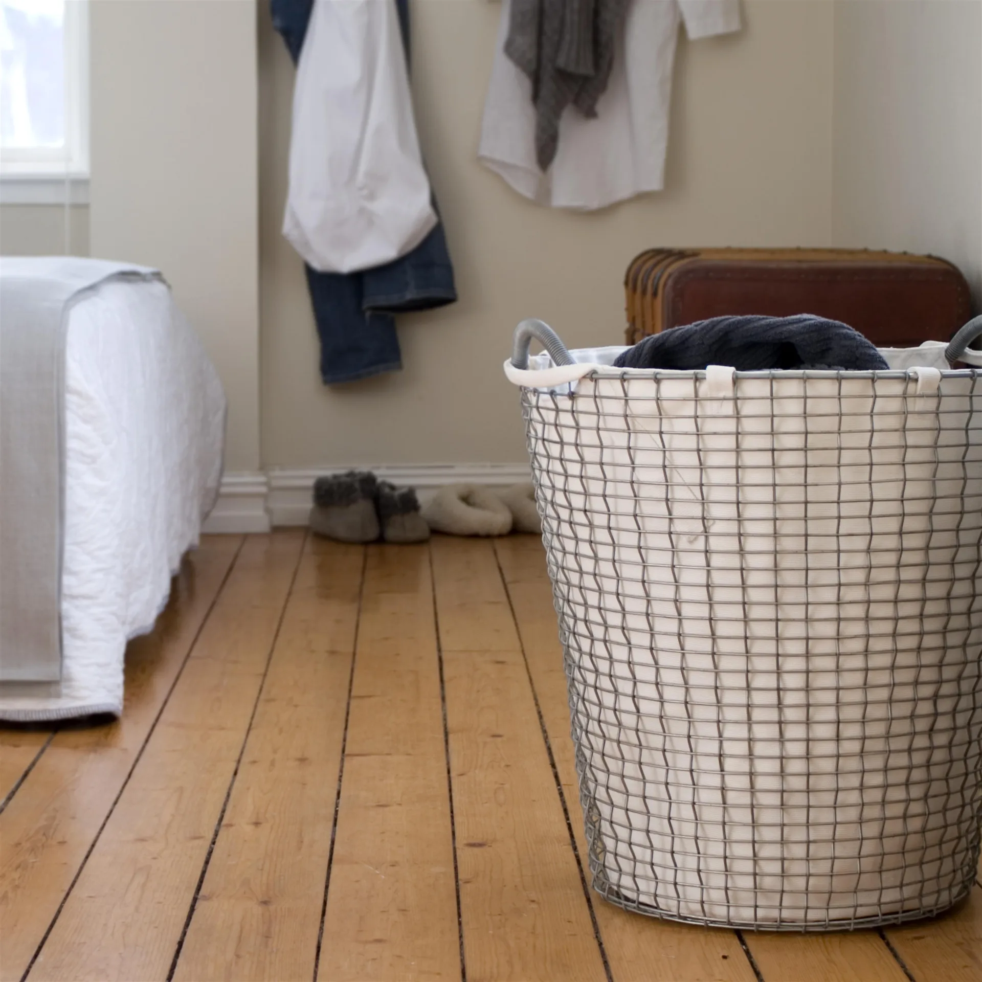 Bolsa ropa sucia Korbo, blanco 80 L KORBO