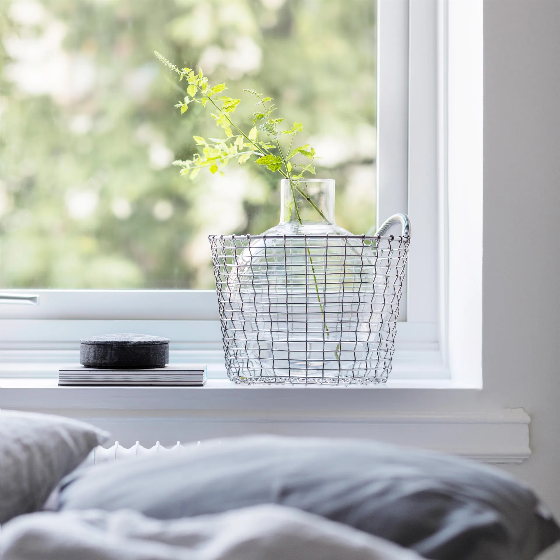 Cesta de alambre Korbo Bin 16, acero galvanizado KORBO