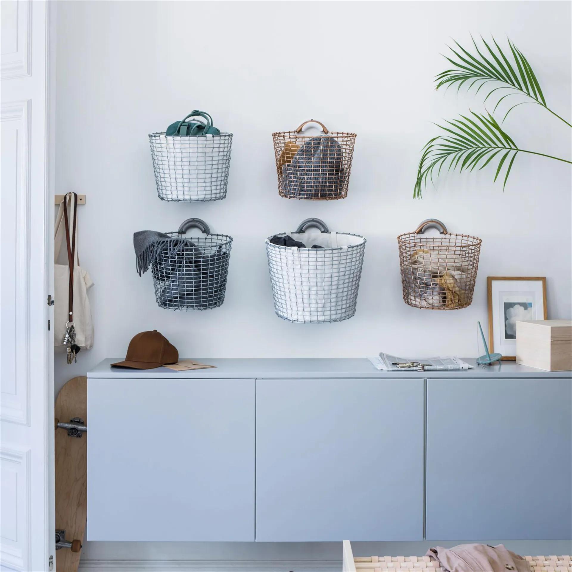 Cesta de alambre Korbo Bin 16, acero galvanizado KORBO