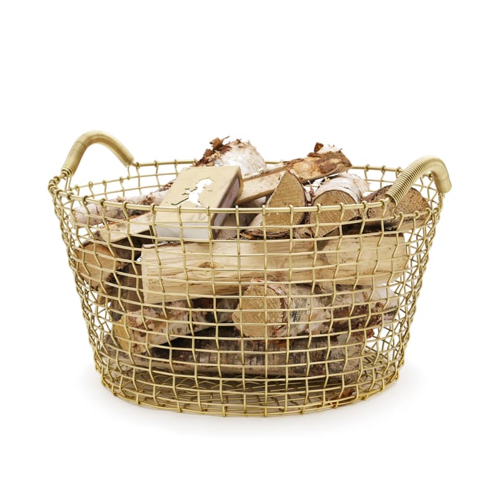 Cesta de alambre Korbo Classic 35, latón KORBO