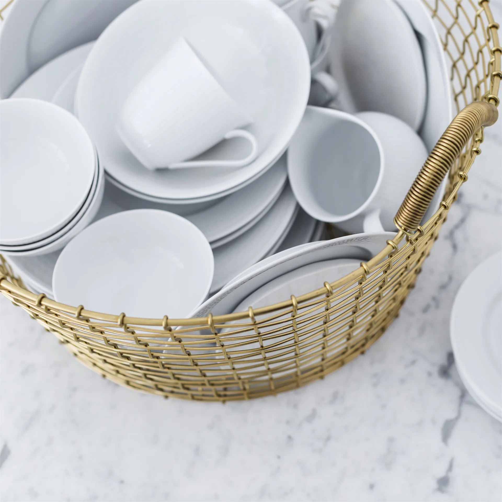 Cesta de alambre Korbo Classic 35, latón KORBO