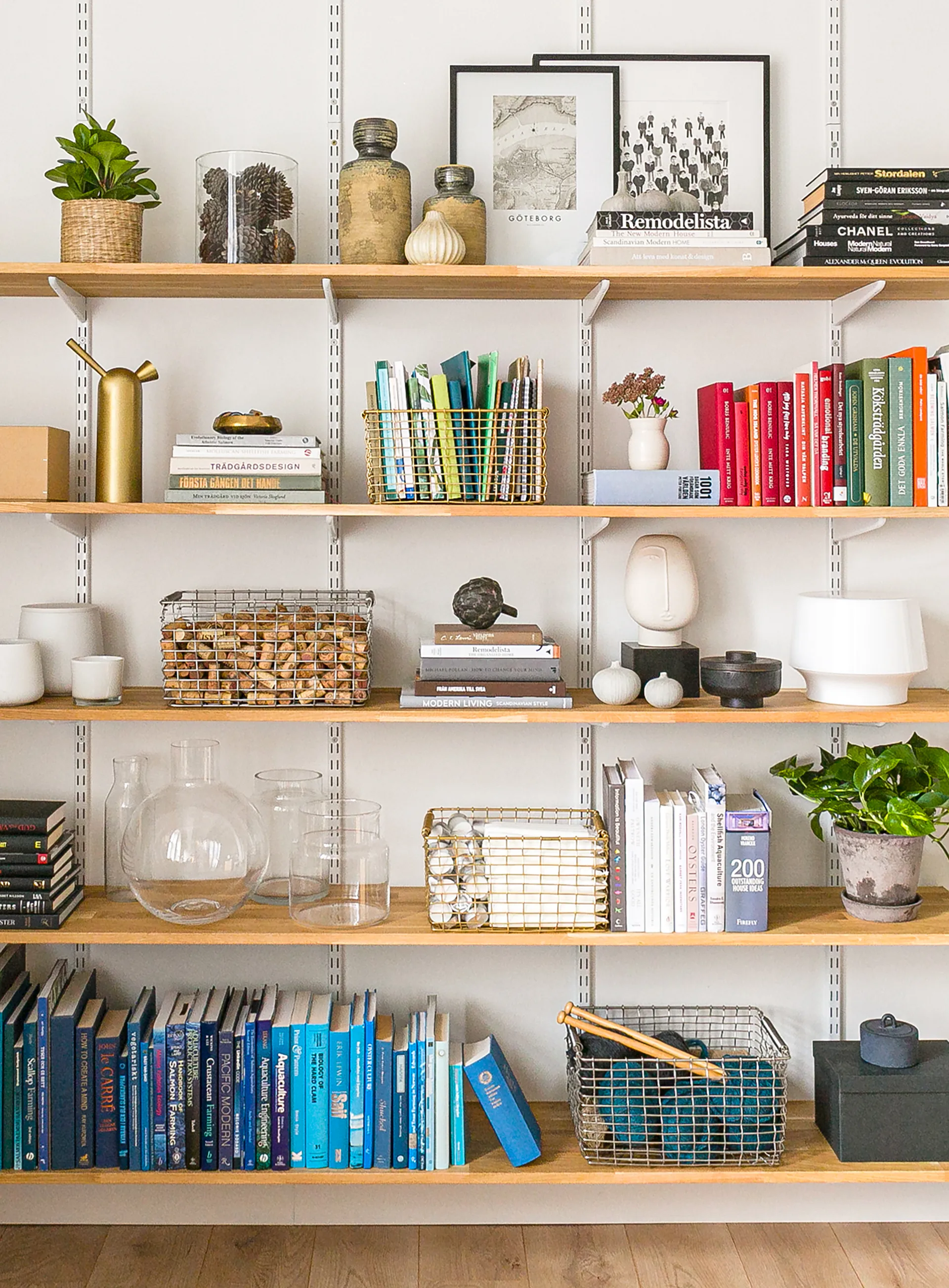 Cesta Rectangular 19, latón KORBO