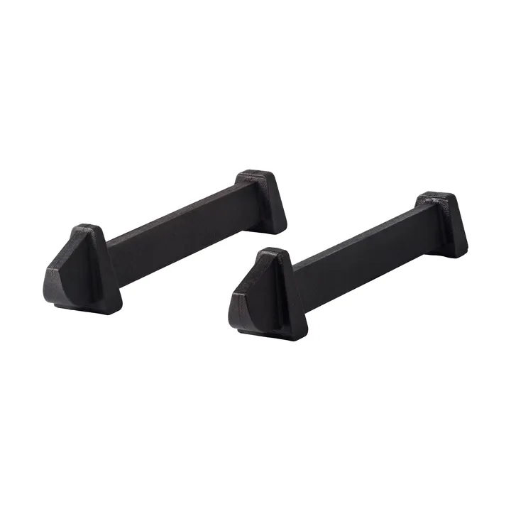 Soporte para leña Korbo Fire-works, pack de 2 - Hierro fundido - KORBO