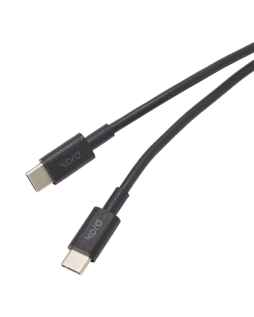 Cable de cargar Kord USB-C a USB-C 1,8 m - Black - Kord