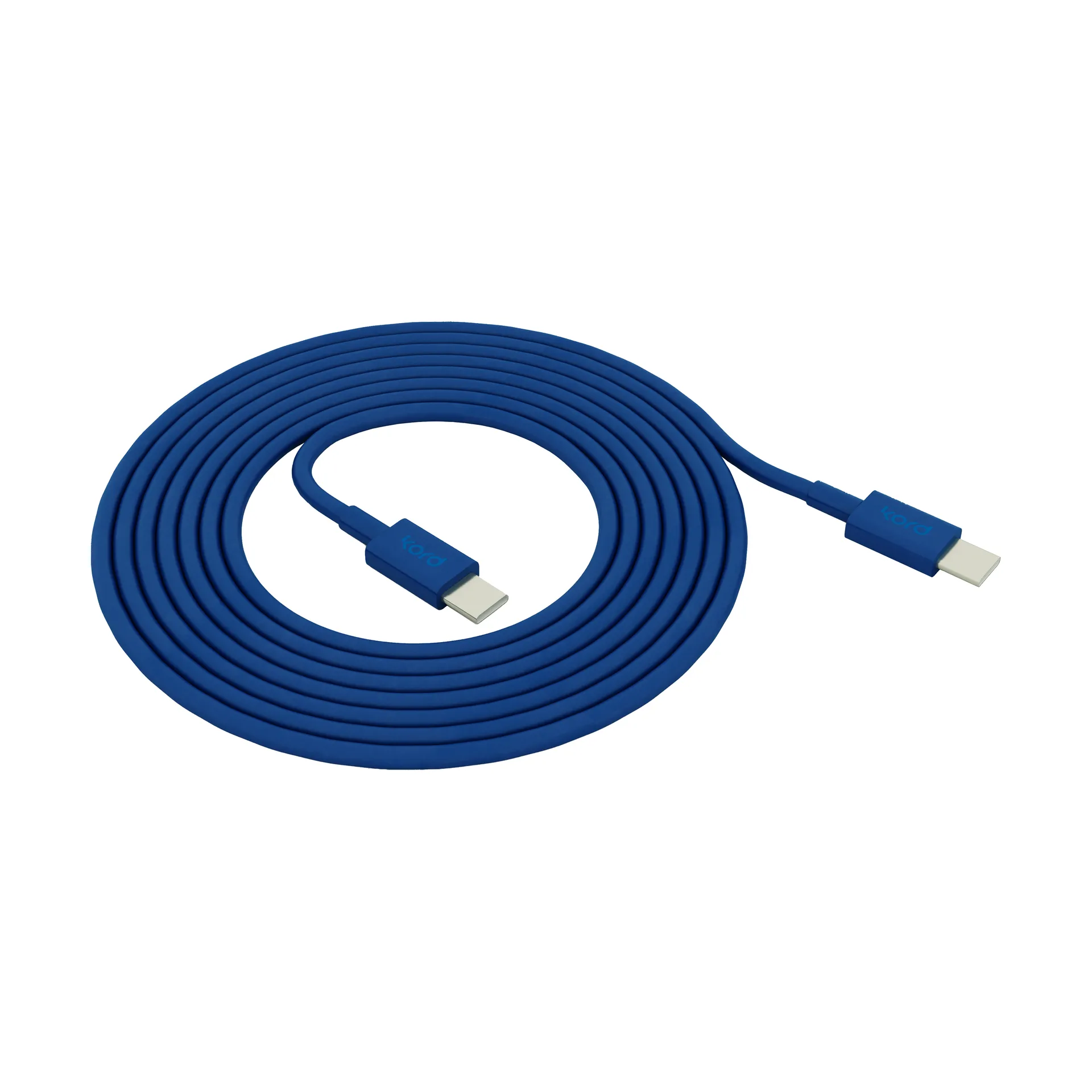 Cable de cargar Kord USB-C a USB-C 1,8 m, Catalina Blue Kord
