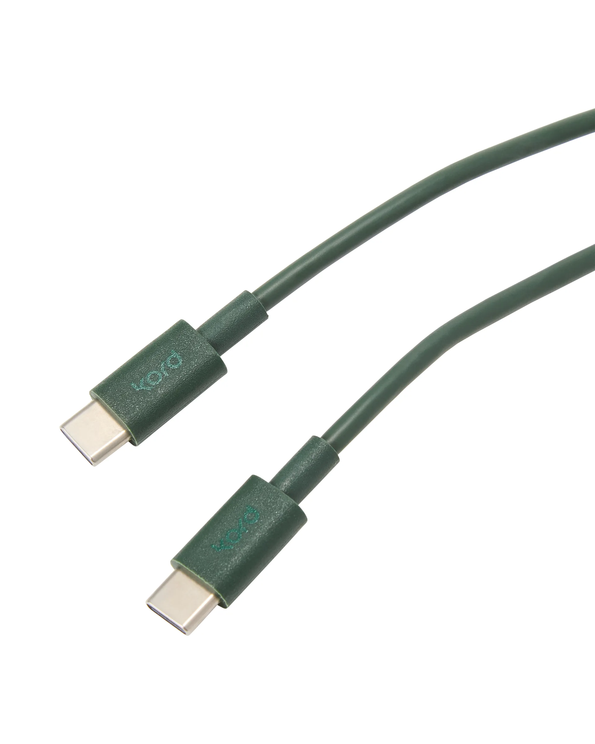 Cable de cargar Kord USB-C a USB-C 1,8 m, Dark Green Kord