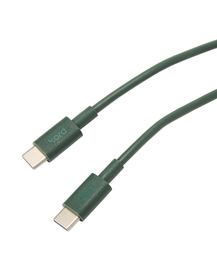 Cable de cargar Kord USB-C a USB-C 1,8 m, Dark Green Kord