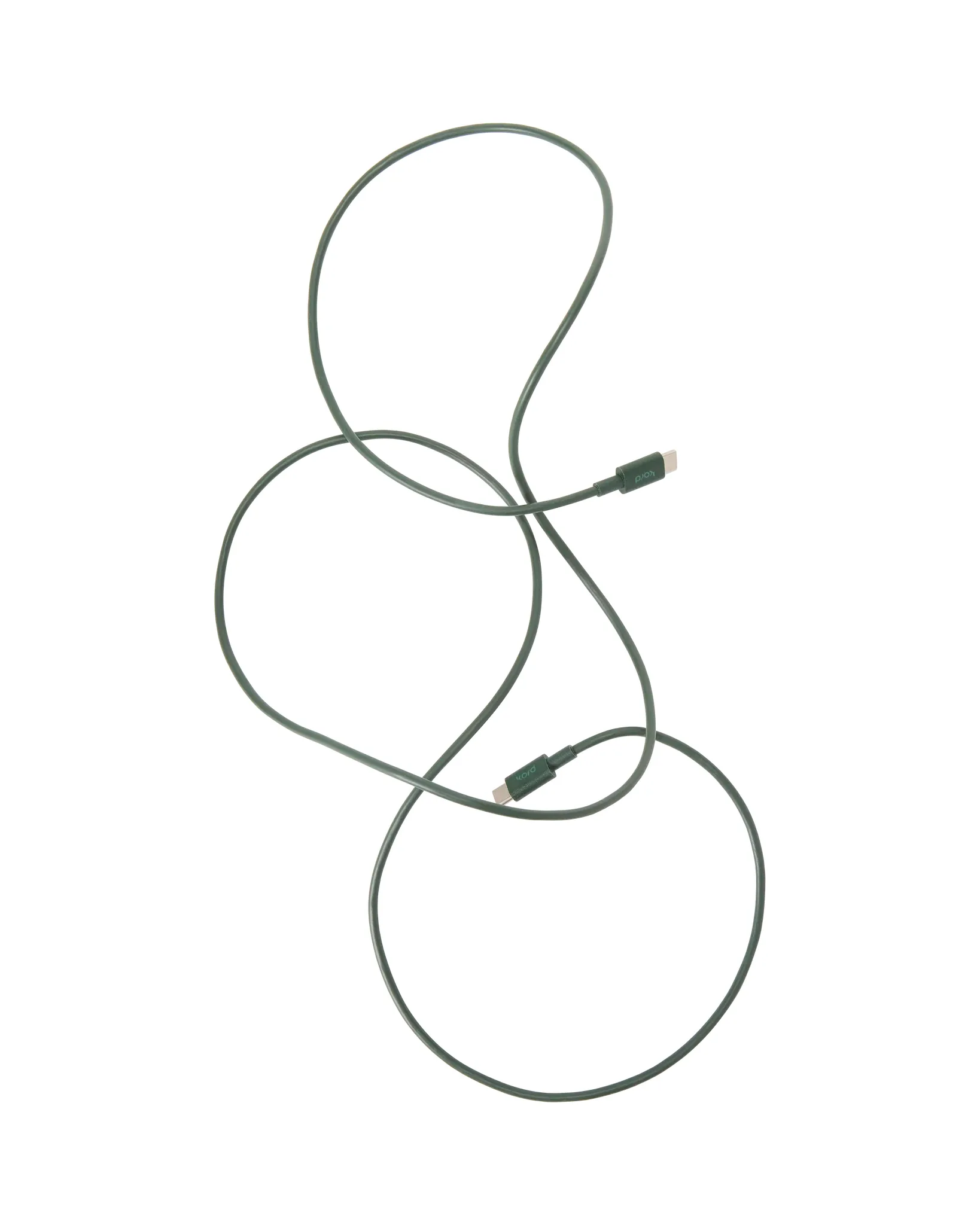 Cable de cargar Kord USB-C a USB-C 1,8 m, Dark Green Kord
