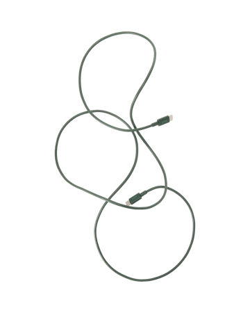 Cable de cargar Kord USB-C a USB-C 1,8 m - Dark Green - Kord