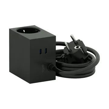 Regleta Cuboid+ con USB-C de 30W y cable de 2 m - Black - Kord