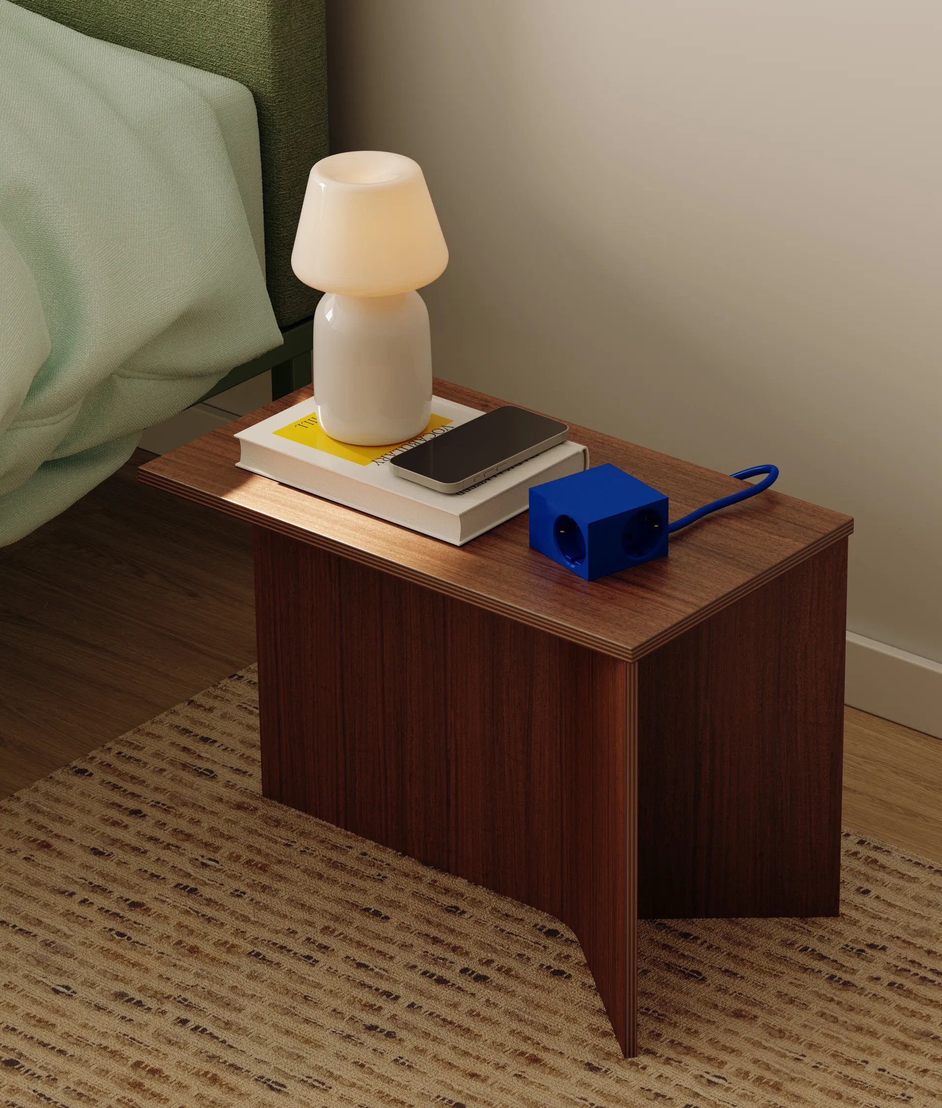 Regleta Cuboid+ con USB-C de 30W y cable de 2 m, Catalina Blue Kord