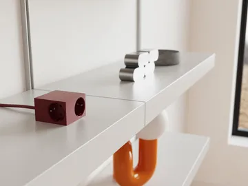 Regleta Cuboid+ con USB-C de 30W y cable de 2 m - Fired Brick - Kord
