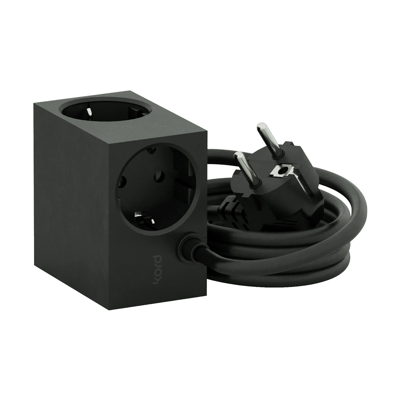 Regleta eléctrica Cuboid 2 m, Black Kord