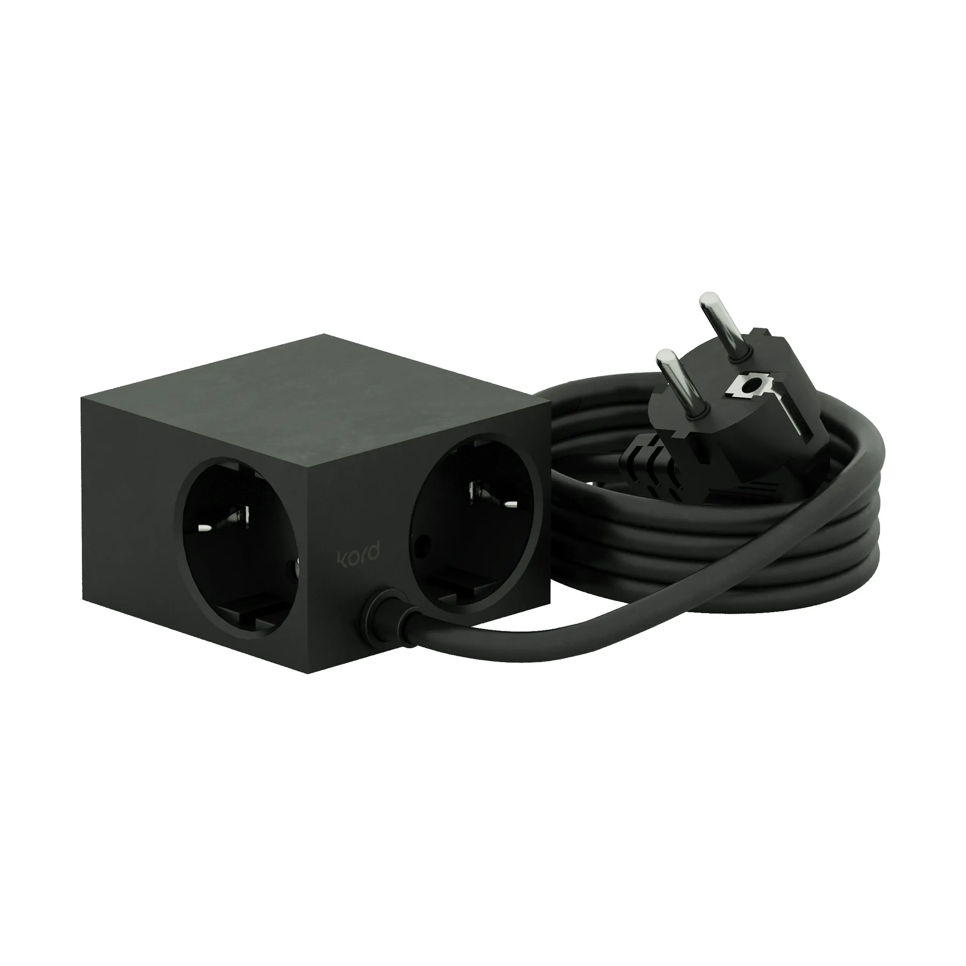 Regleta eléctrica Cuboid 2 m, Black Kord