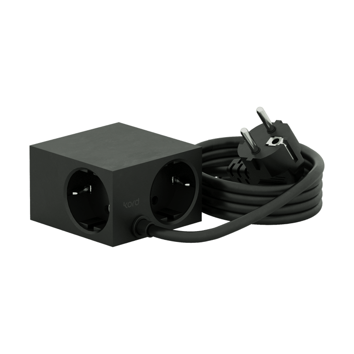 Regleta eléctrica Cuboid 2 m, Black Kord