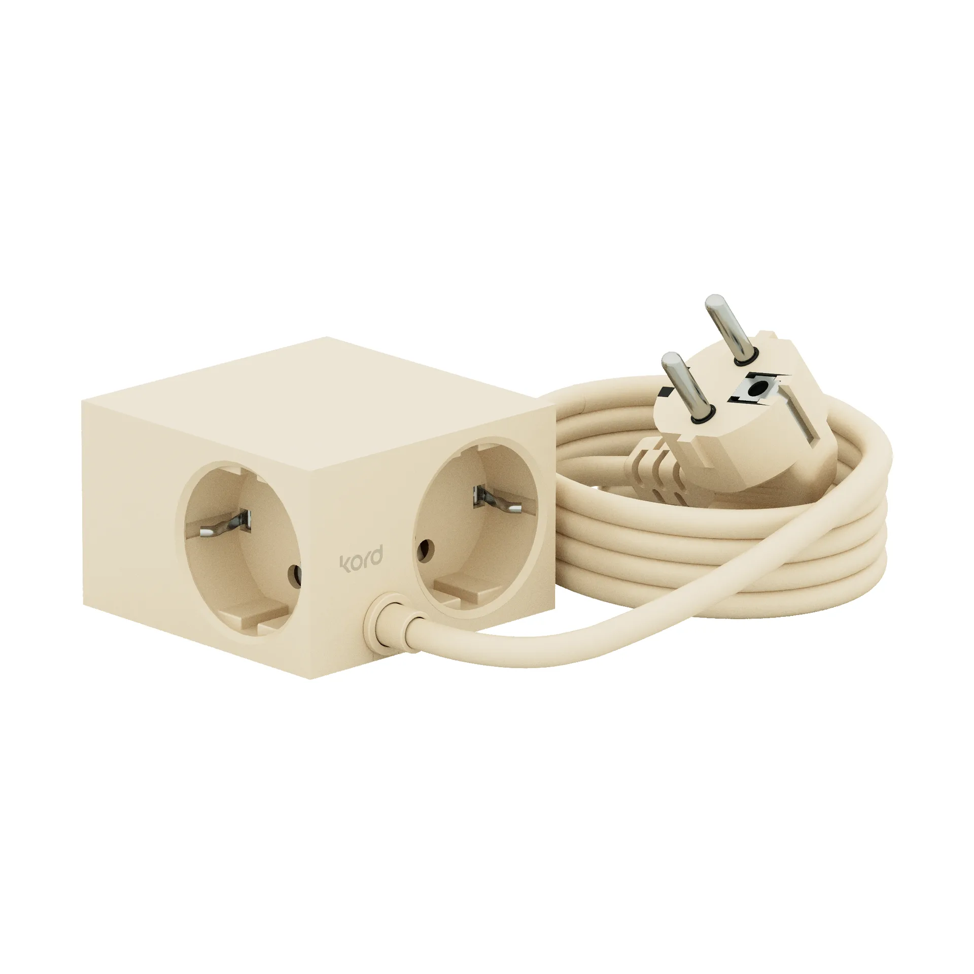 Regleta eléctrica Cuboid 2 m, Pearled Ivory Kord