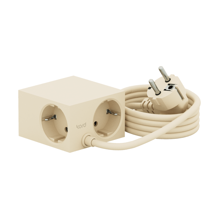 Regleta eléctrica Cuboid 2 m, Pearled Ivory Kord