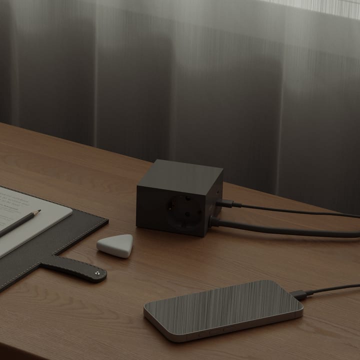 Regleta eléctrica Cuboid+ USB-C 30W 2 m, Black Kord