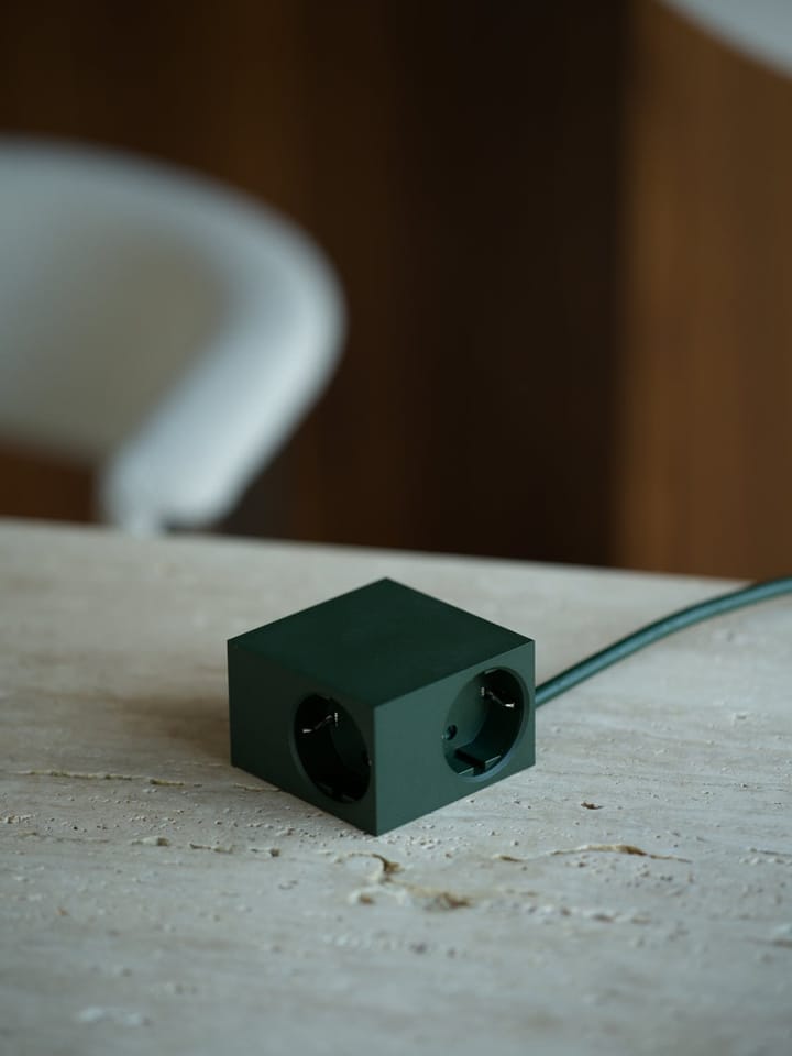 Regleta eléctrica Cuboid+ USB-C 30W 2 m, Dark Green Kord