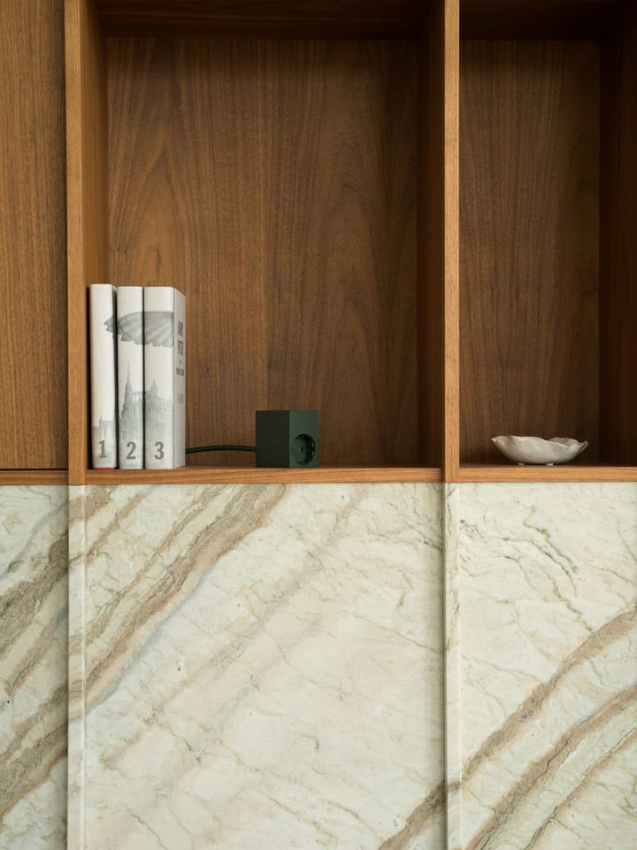 Regleta eléctrica Cuboid+ USB-C 30W 2 m, Dark Green Kord