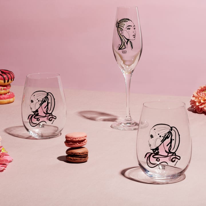 2 Copas de champagne 24 cl All about you, Forever Yours Kosta Boda