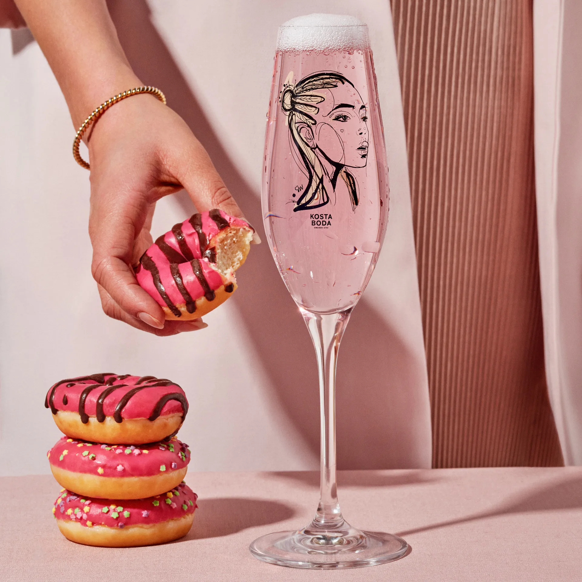 2 Copas de champagne 24 cl All about you, Forever Yours Kosta Boda