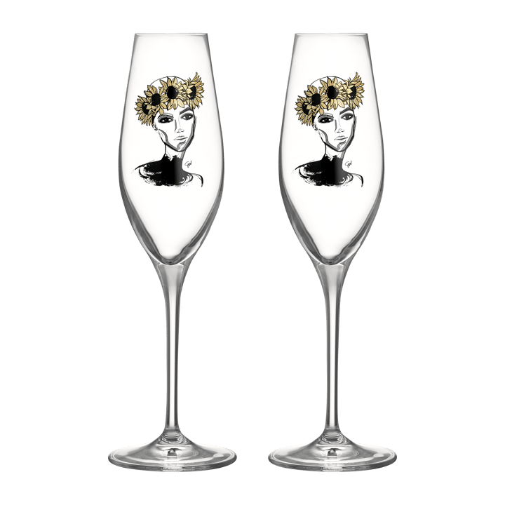 2 Copas de champagne 24 cl All about you - Let's celebrate you - Kosta Boda