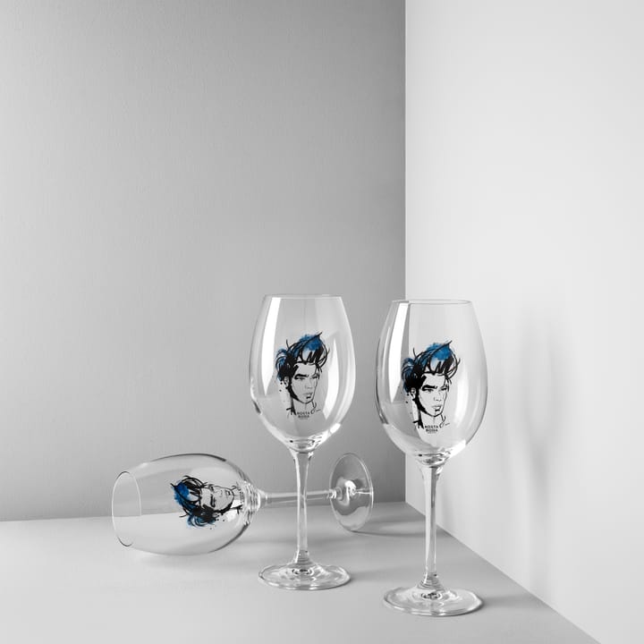 2 Copas de vino All About You 52 cl, Miss him (azul) Kosta Boda