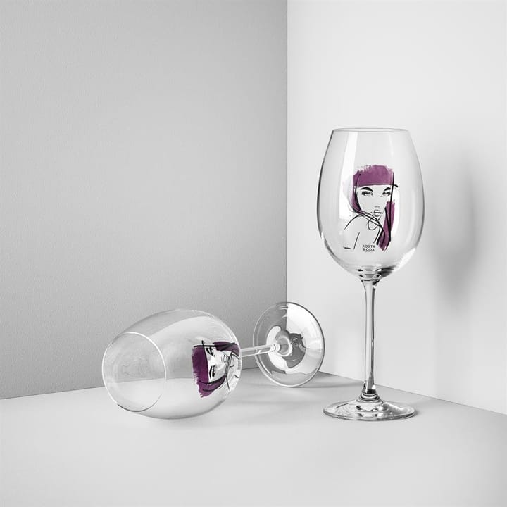 2 Copas de vino All About You - púrpura - Kosta Boda