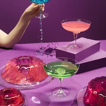 2 Copas Sugar Dandy 32 cl - verde - Kosta Boda