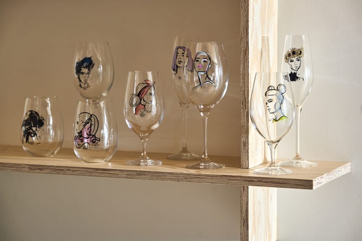 2 Vasos All About You 57 cl, love him (gris) Kosta Boda