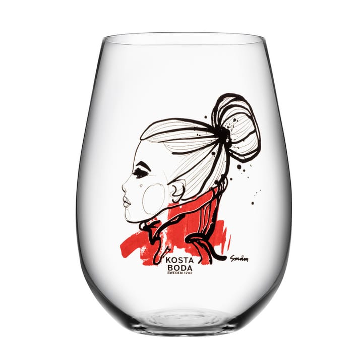 2 Vasos All About You 57 cl, want you (rojo) Kosta Boda