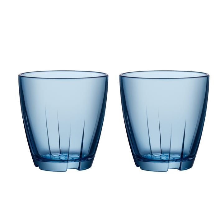 2 Vasos Bruk 20 cl - azul - Kosta Boda