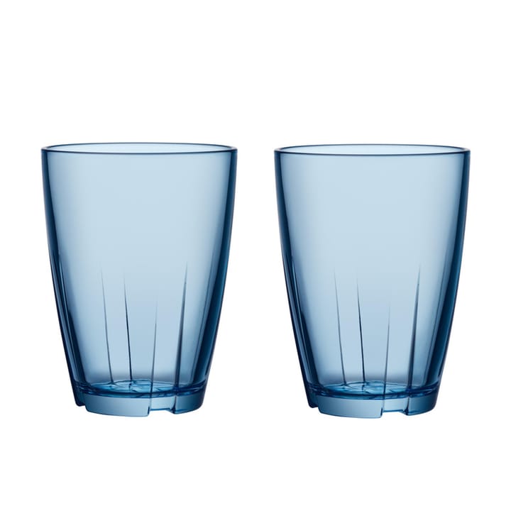 2 Vasos Bruk 35 cl - azul - Kosta Boda