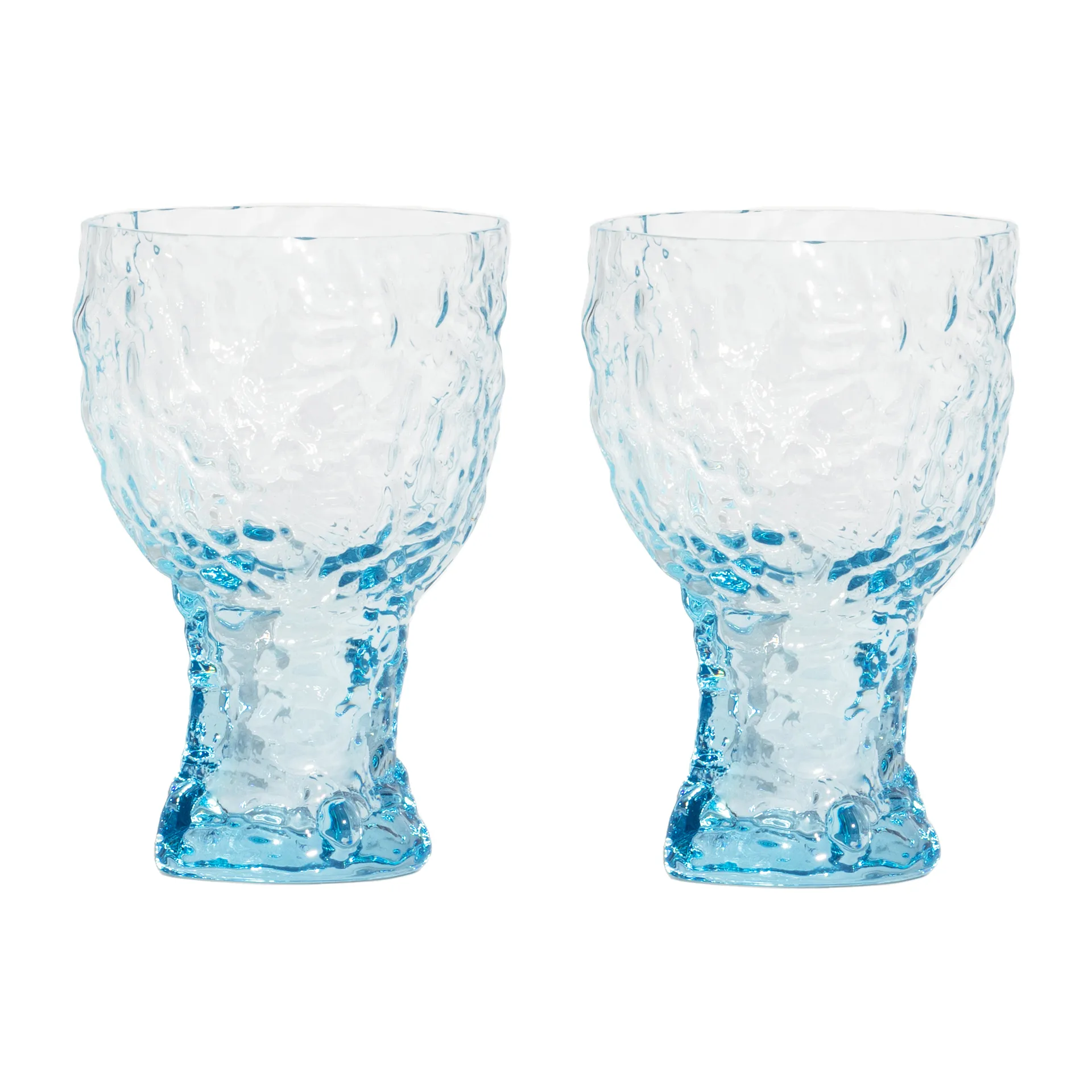 2 Vasos Moss highball 38 cl, Vidrio circular Kosta Boda