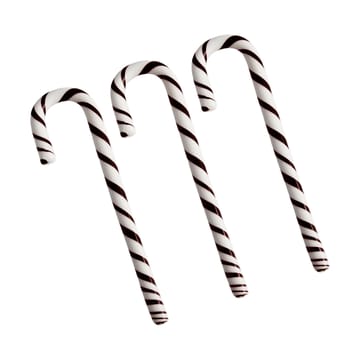 Bastón Polka 17 cm pack de 3 - Blanco-negro - Kosta Boda
