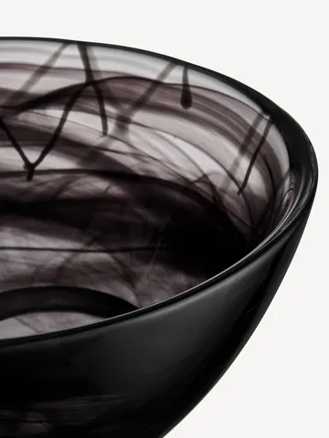 Bol Contrast 230 mm - Negro-negro - Kosta Boda