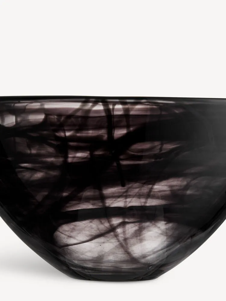 Bol Contrast 230 mm, Negro-negro Kosta Boda